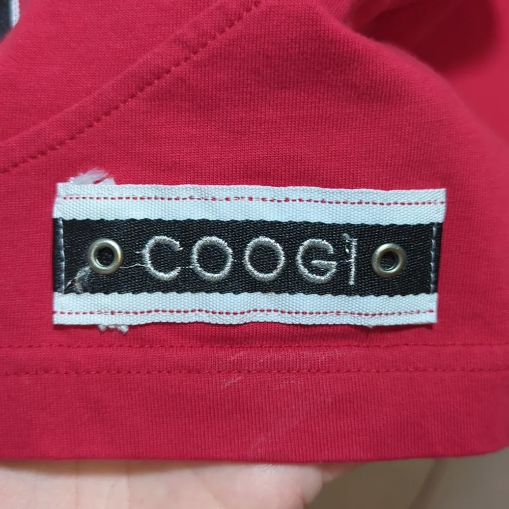 Coogi Australia T-Shirt V-Neck Y2K Pockets Patch Embroidery Men's 5XL Streetwear